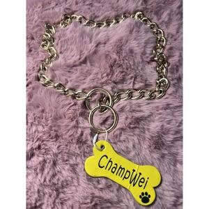 Champwei Dog Heavy Alloy Steel Metal 28" Chain Collar Adjustable S/4XL